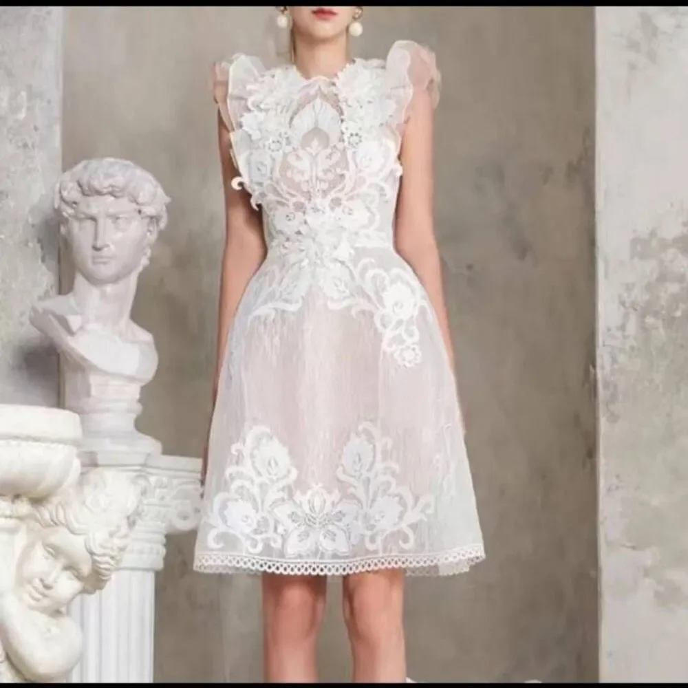 Aimili Lace Lined Dress - Picture 1 of 14